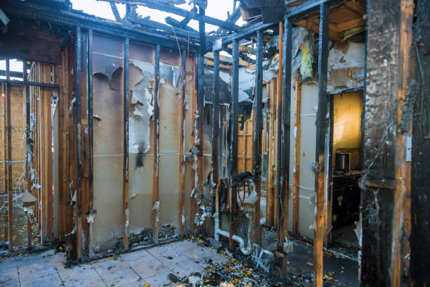 Professional Fire Damage Repair technician working in Mount Gilead, OH